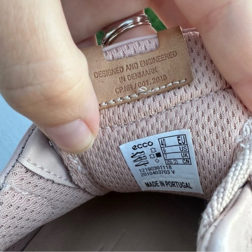 ECCO | S-Lite Spikeless Golf Shoes 2019 Women Eco Yak Leather Rose Dust | Size 9 - Picture 10 of 11